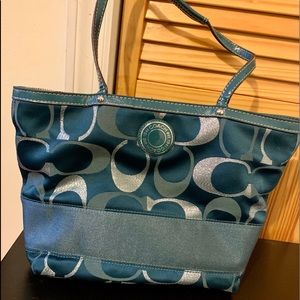 COACH Turquoise Medium handbag
